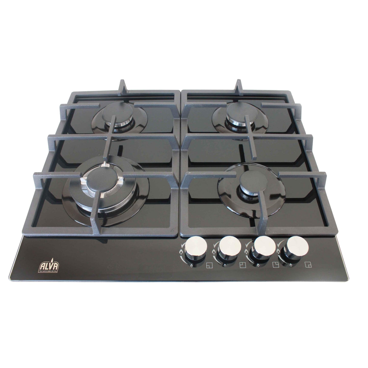 60cm 4-BURNER GAS HOB - GLASS TOP (+ FREE GIFT)