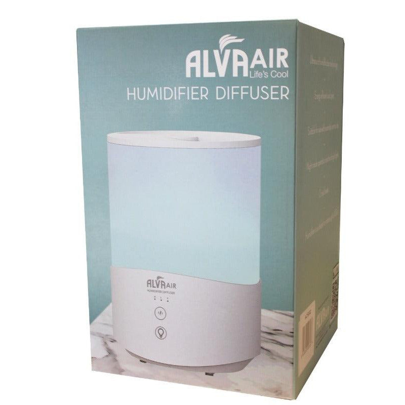ULTRASONIC HUMIDIFIER (DIFFUSER) & 9PC ESSENTIAL OILS VALUE BUNDLE - Alva Lifestyle Retail