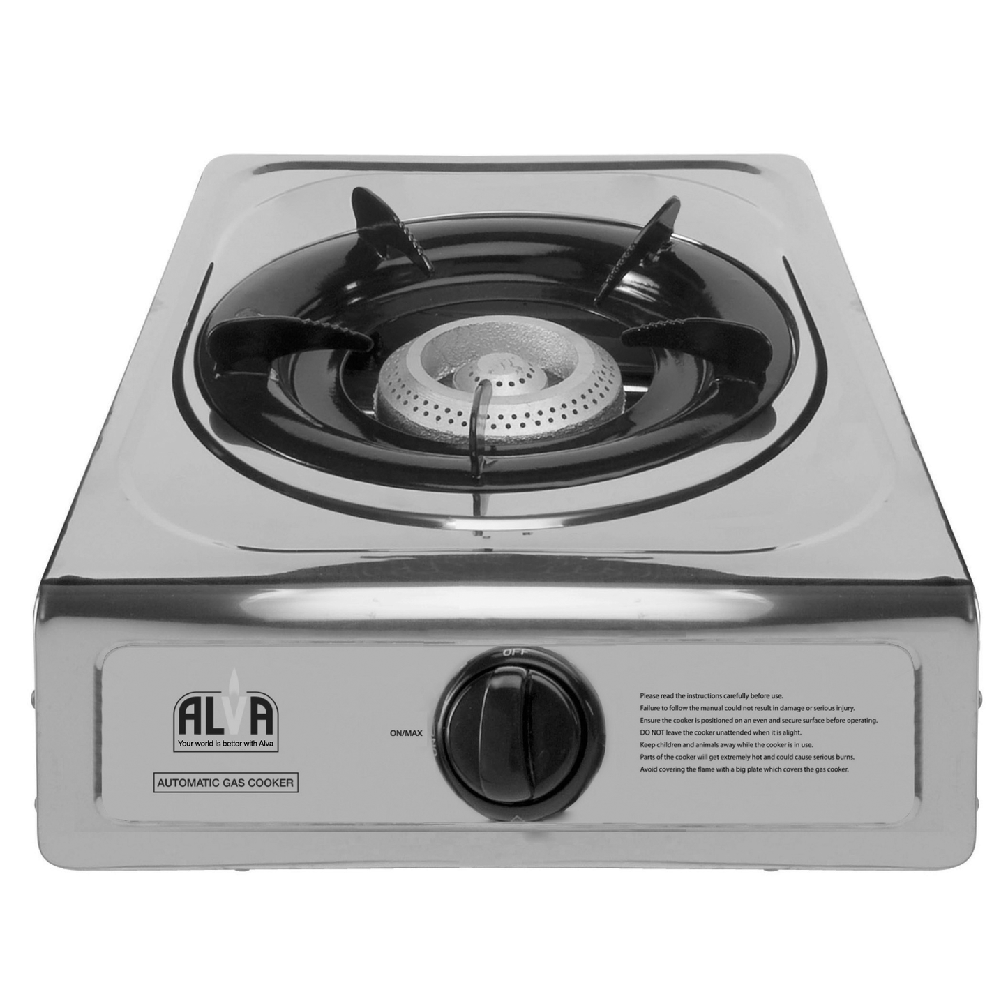 SINGLE BURNER STAINLESS STEEL GAS STOVE