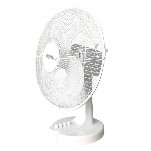 30CM PLASTIC DESK FAN (WHITE)