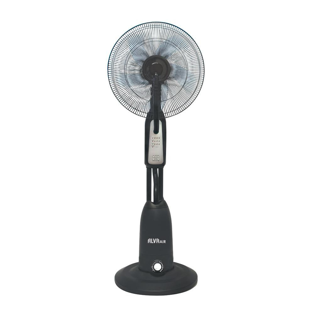 40CM PEDESTAL MIST FAN (BLACK) WITH REMOTE (2018)