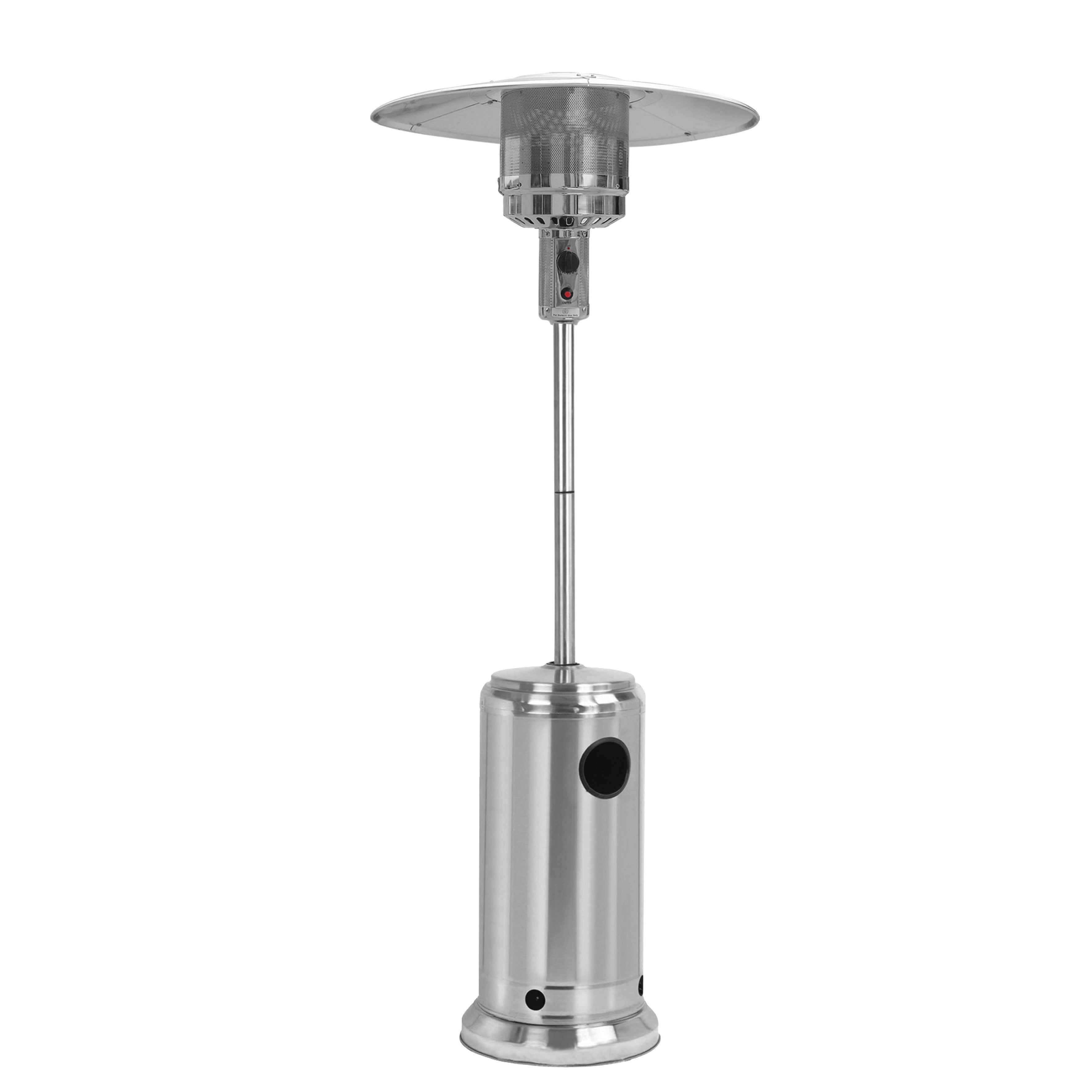 GAS PATIO HEATER - STAINLESS STEEL WITH SEGMENTED POLE