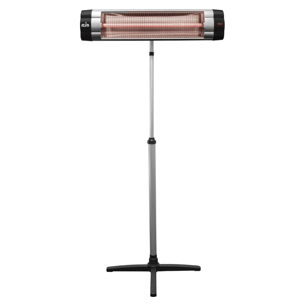 ELECTRIC INFRARED HEATER W/TELESCOPIC STAND & REMOTE CONTROL