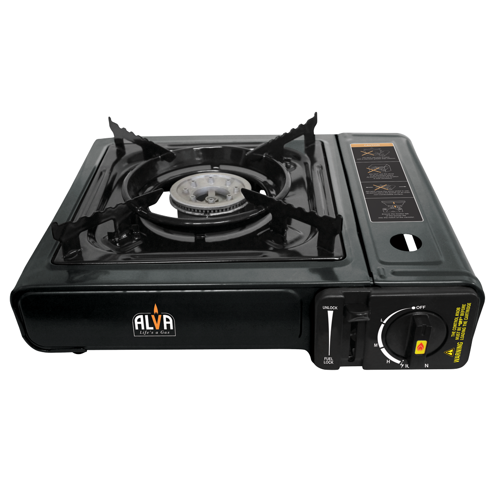 SINGLE BURNER BUTANE CANISTER STOVE + CARRY CASE