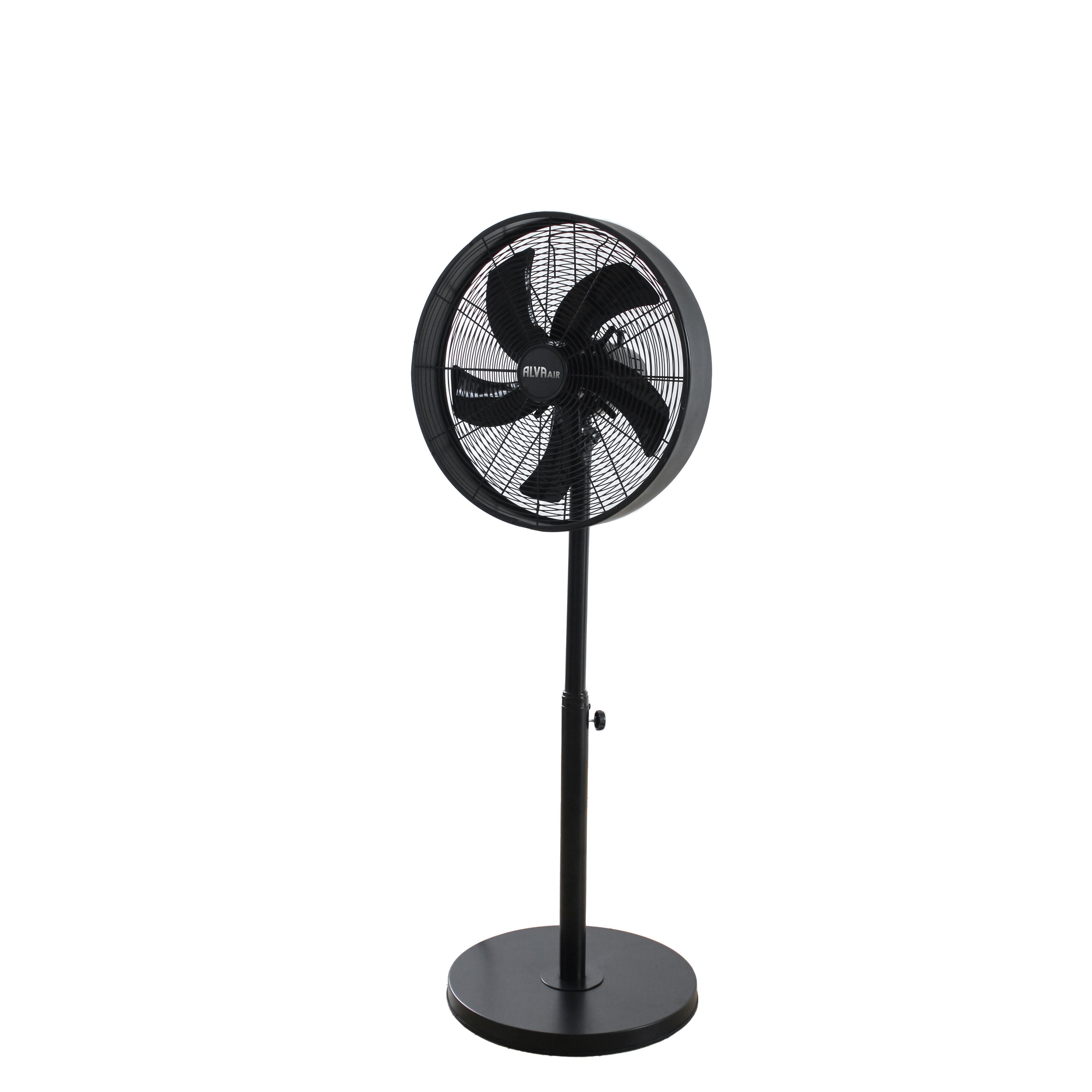 40CM DRUM TELESCOPIC PEDESTAL FAN (MATT BLACK)