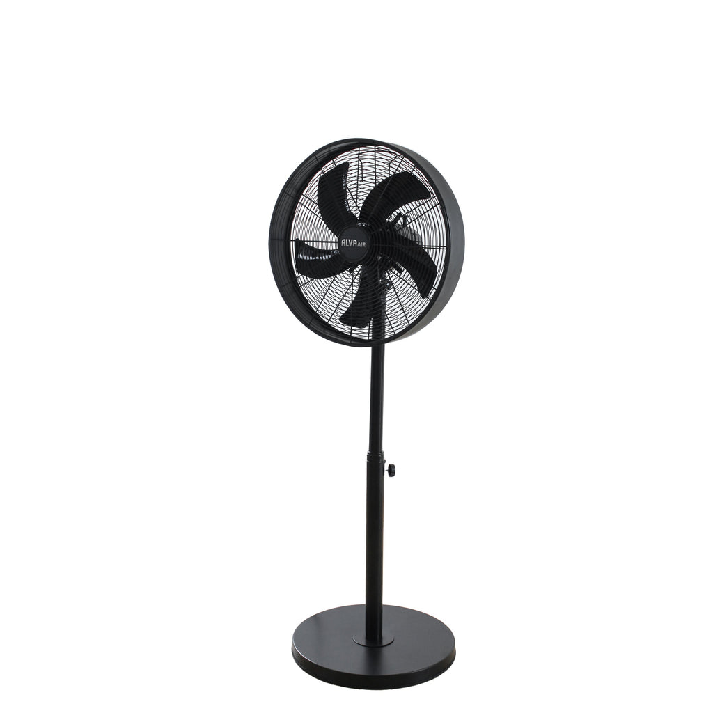 40CM DRUM TELESCOPIC PEDESTAL FAN (MATT BLACK)