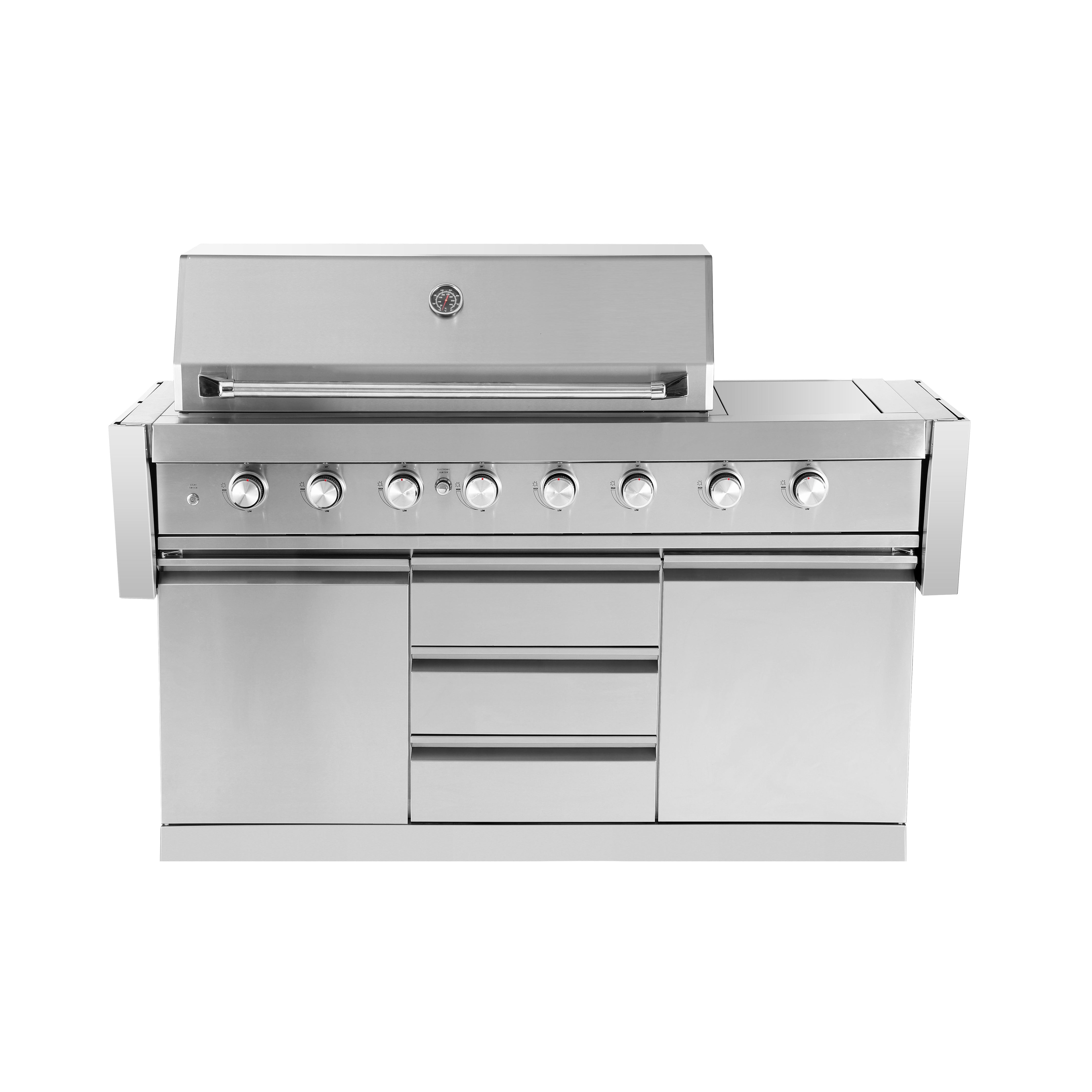 THE BUSINESS - 6-BURNER BBQ WITH SIDE BURNER