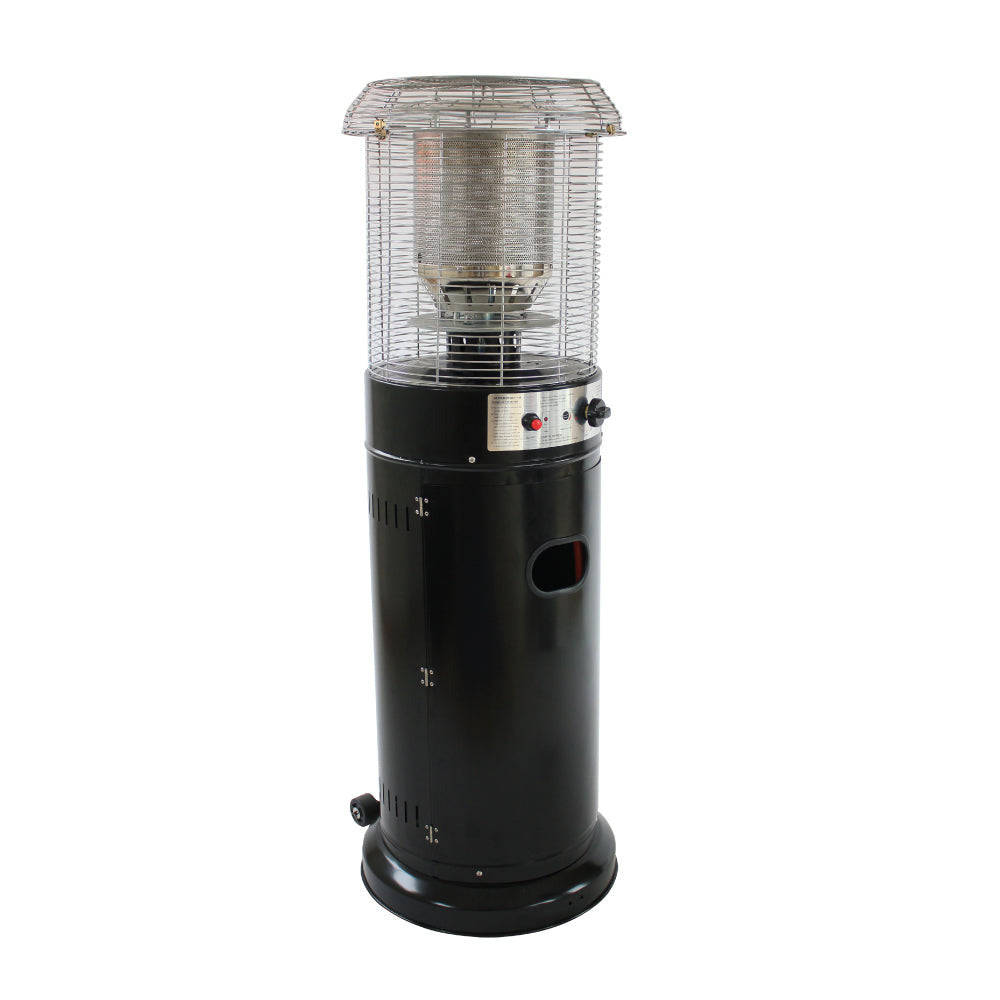 SHORT STAND GAS PATIO HEATER – 1.35M TALL - BLACK