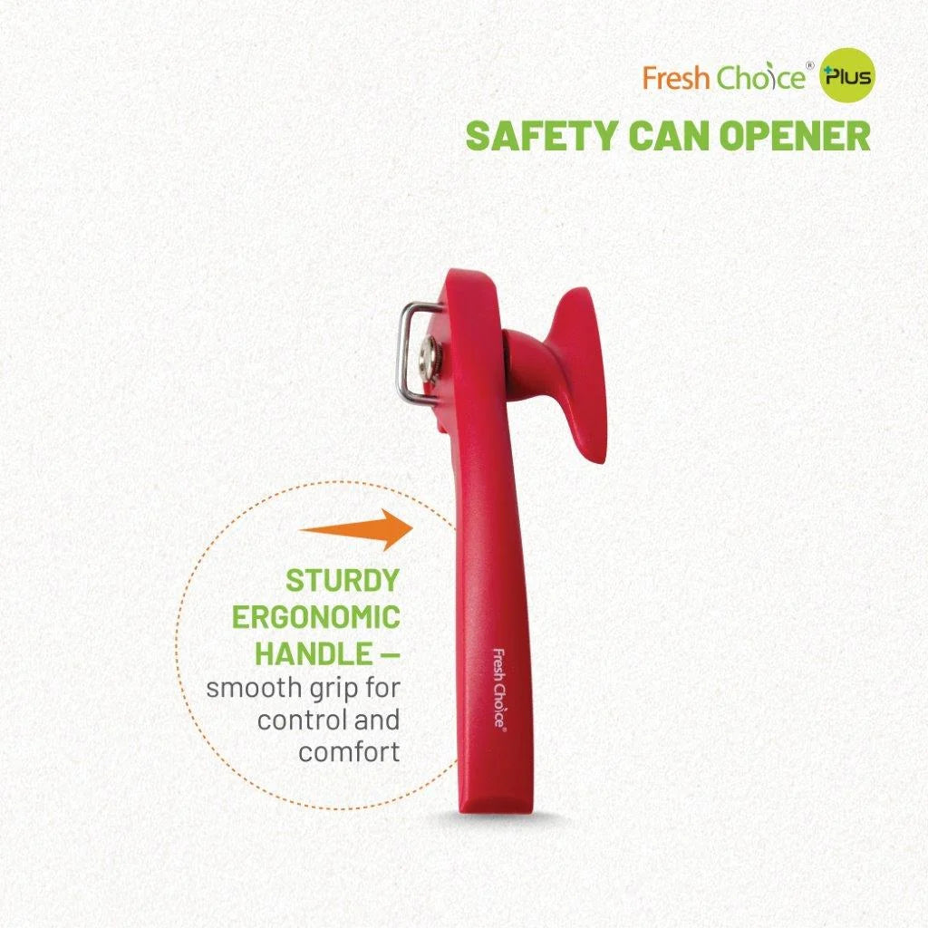 Fresh Choice 3-in-1 Safety Can Opener | No Sharp Edges