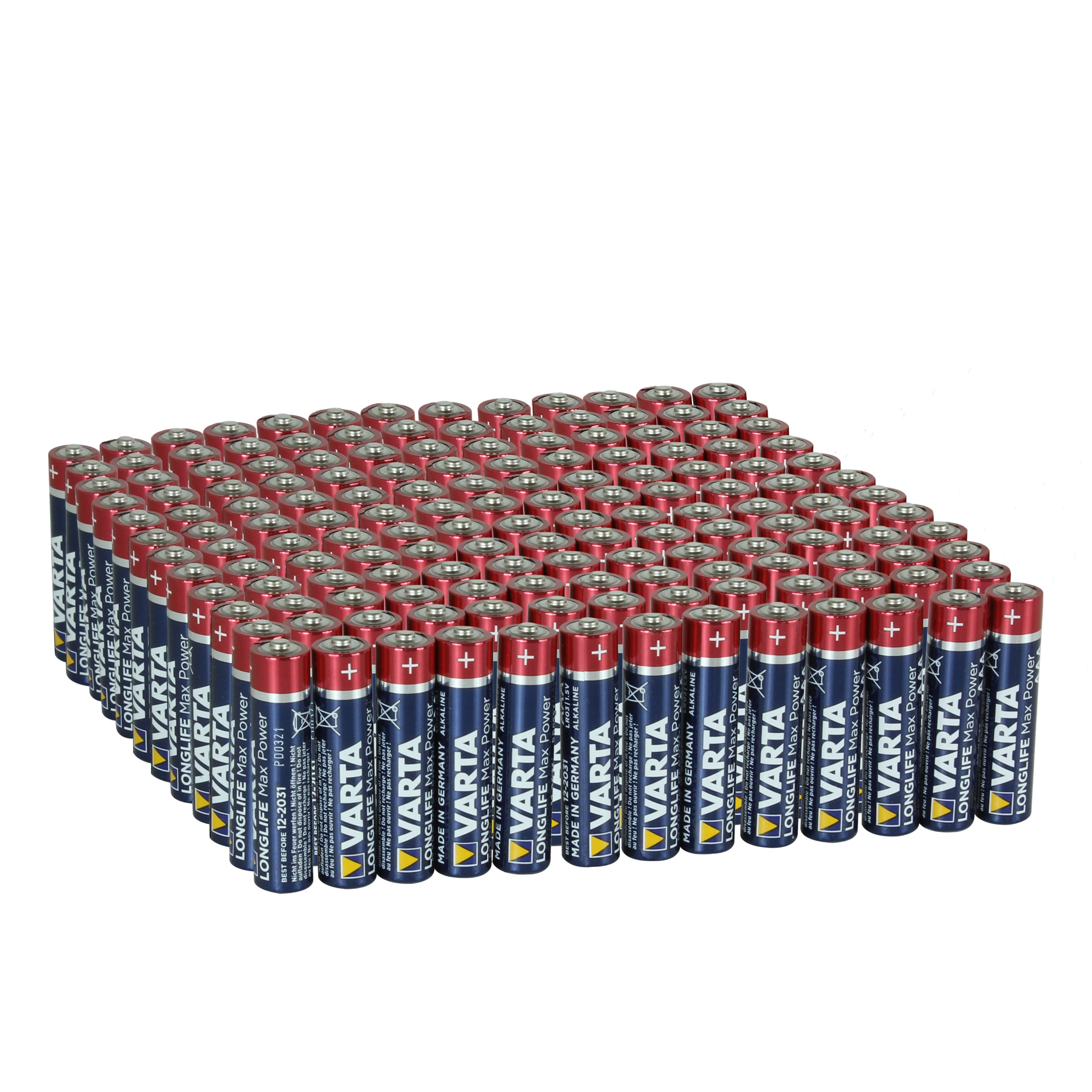 Longlife Max Power Batteries AAA Bulk Pack 160Pcs