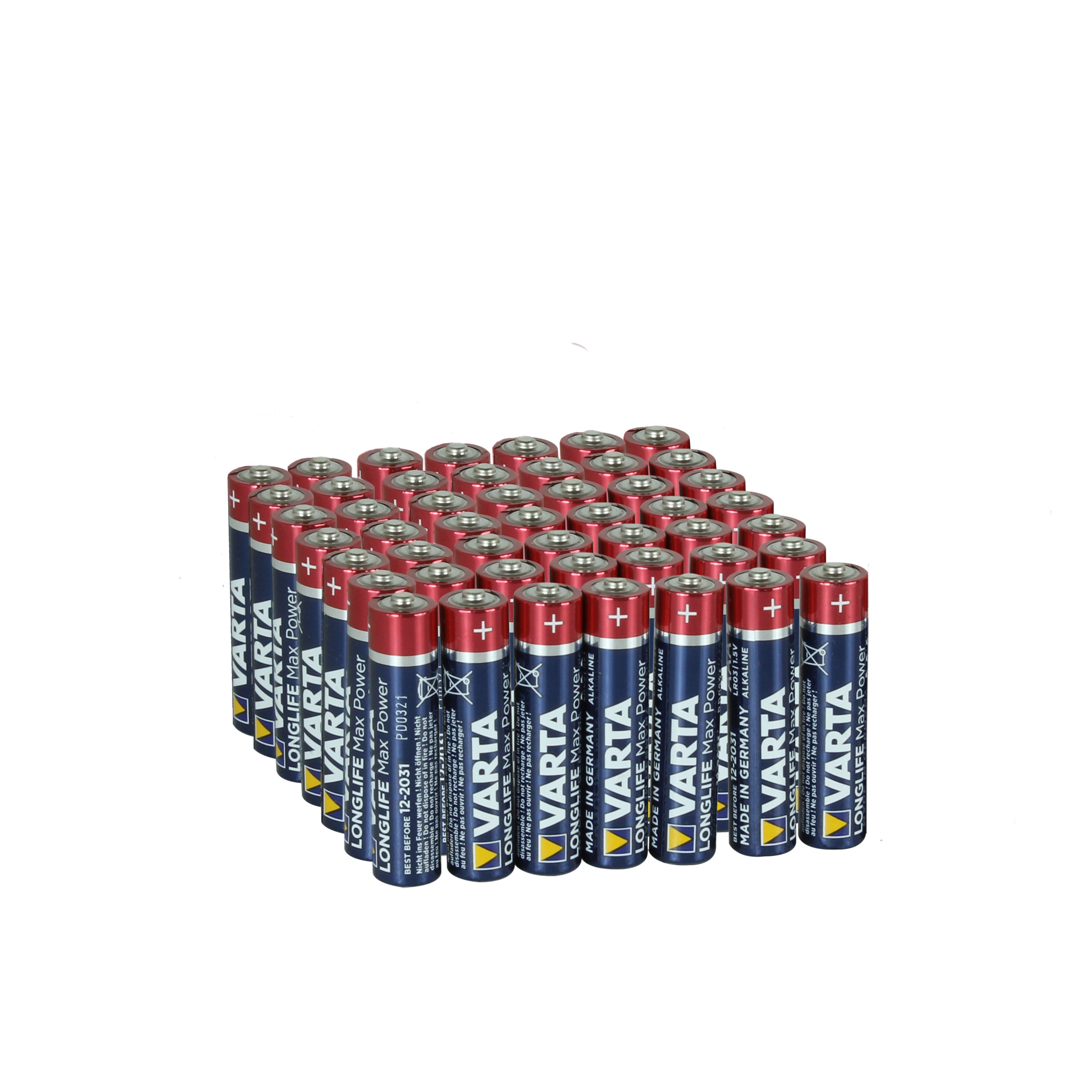 Longlife Max Power Batteries AAA Bulk Pack 60Pcs
