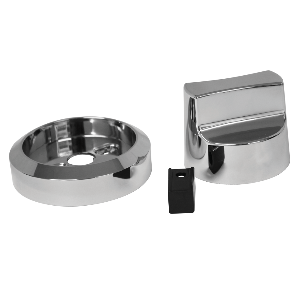 Control Knob Set - 3Pc - Silver