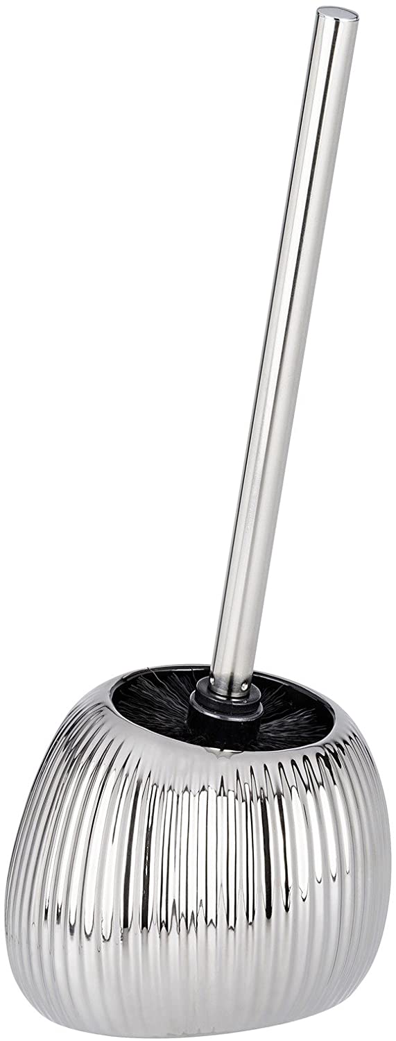 Toilet Brush Polaris Range Silver Riff - Ceramic
