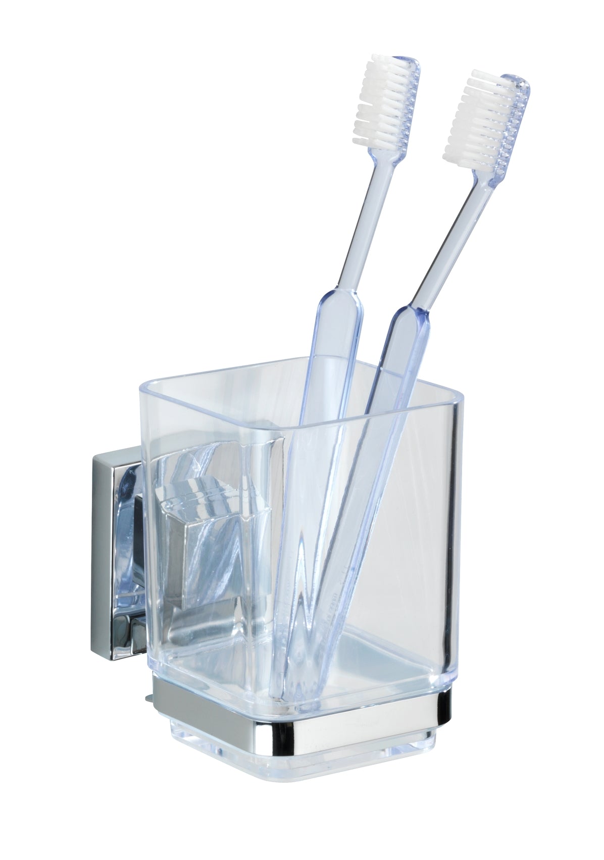 Vacuum-Loc Toothbrush Tumbler Quadro Range - S/Steel - No Drilling