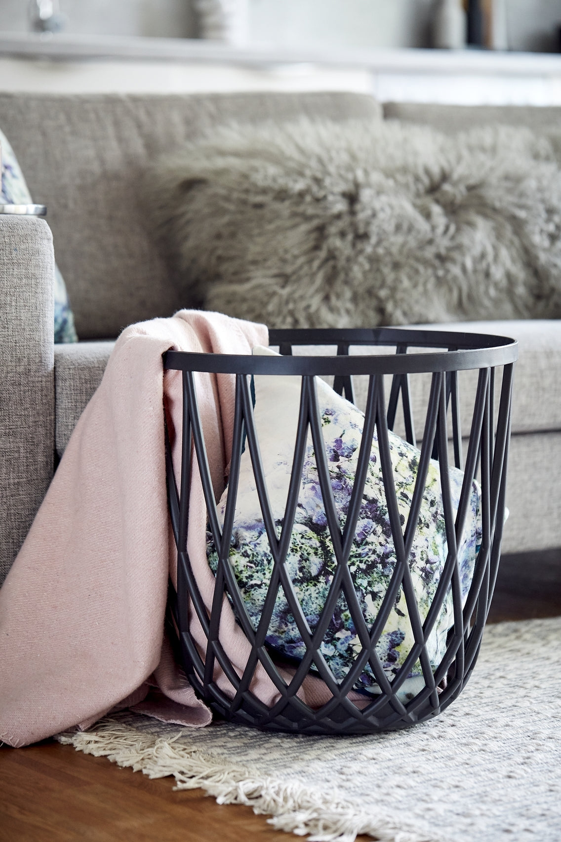 Bathroom Stool / Laundry Basket - Omio - Anthracite