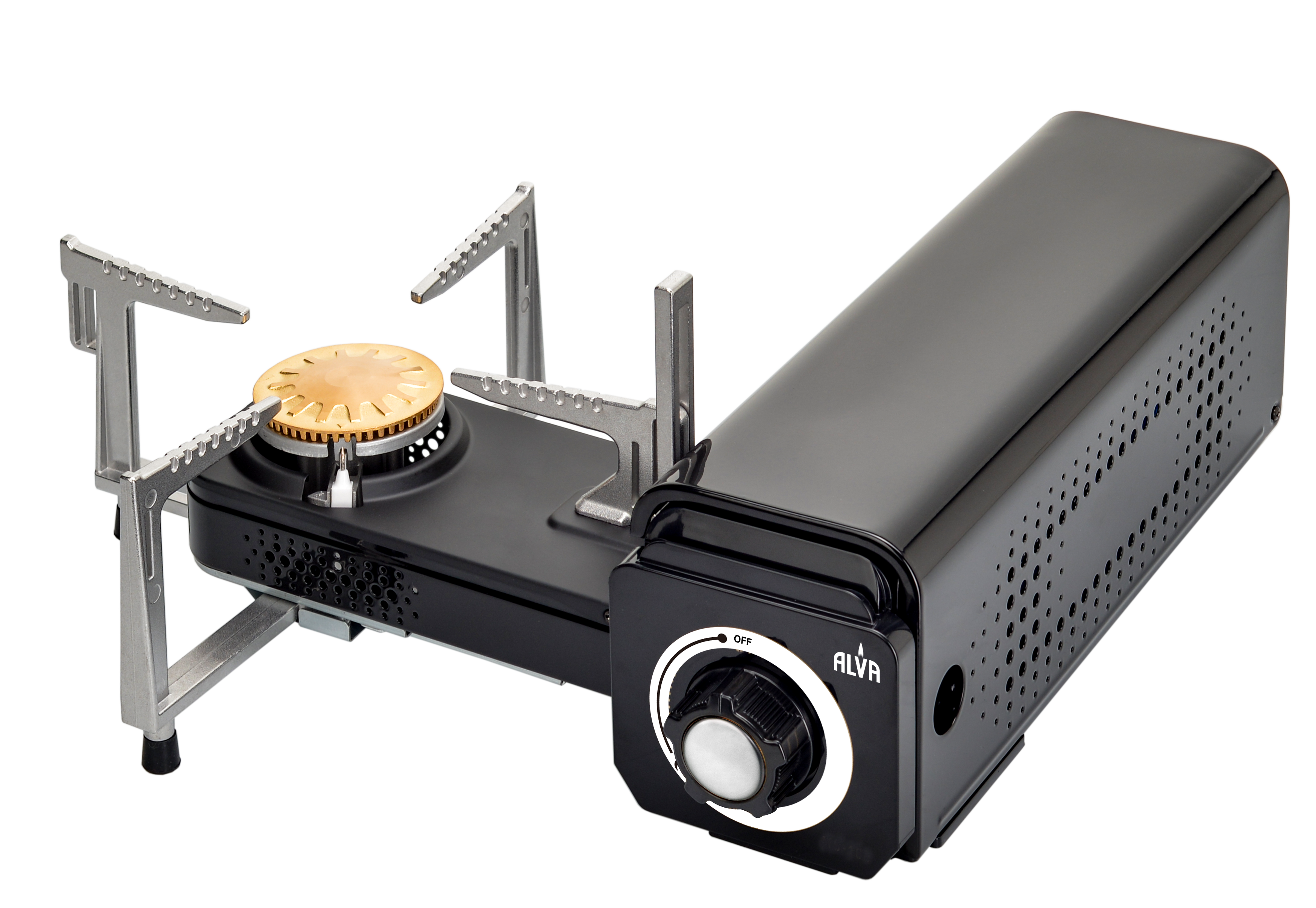 Mini Fold-Up Butane Gas Canister Camping Stove - 1 Plate