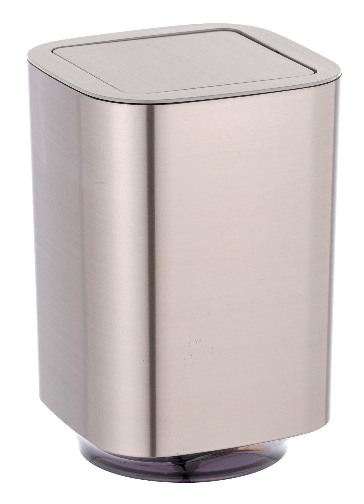 5L Swing Cover Bin - Auron - Plastic - Silver