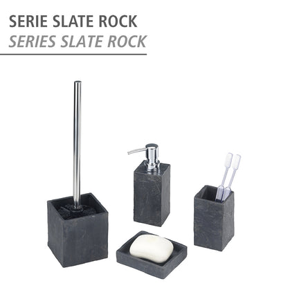 SOAP DISPENSER - SLATE ROCK RANGE - POLYRESIN - ANTHRACITE