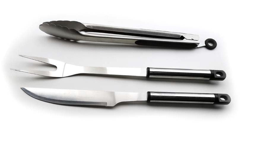 3Pc BBQ Tool Set - Stainless Steel