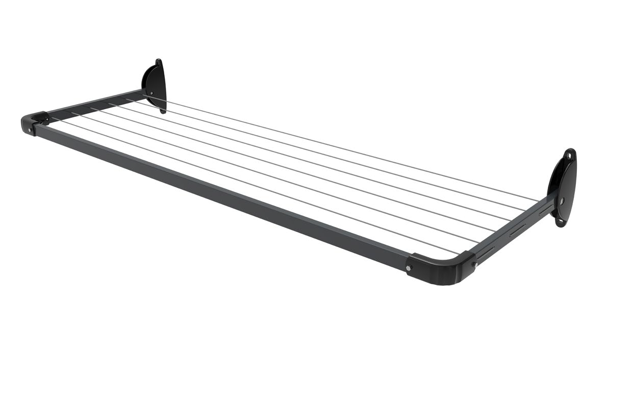 5-Line Mini Fold Down Wall Mounted Clothesline 1.5M - With 7.5M Hanging Space