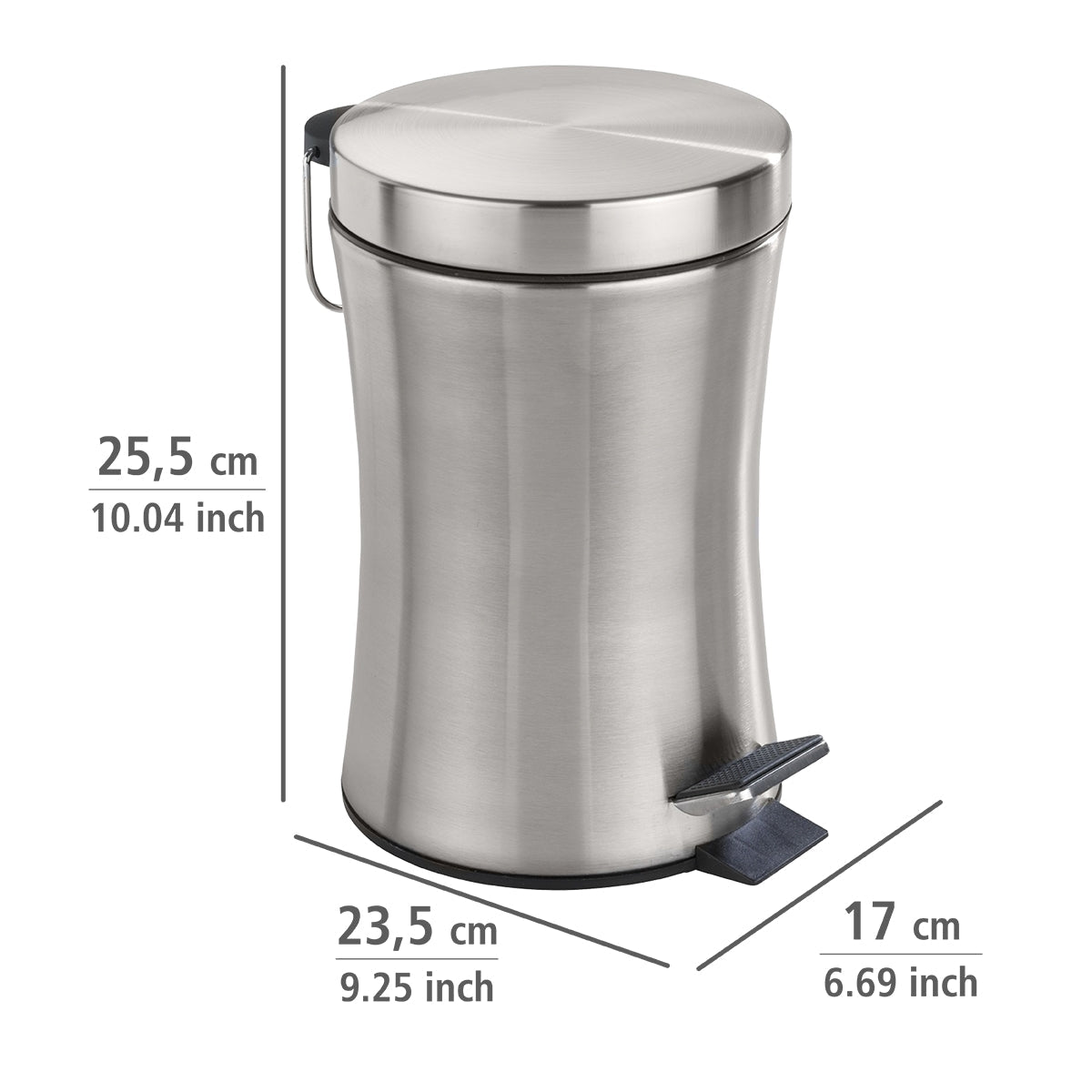 3L Pedal Bin - Pieno - Steel