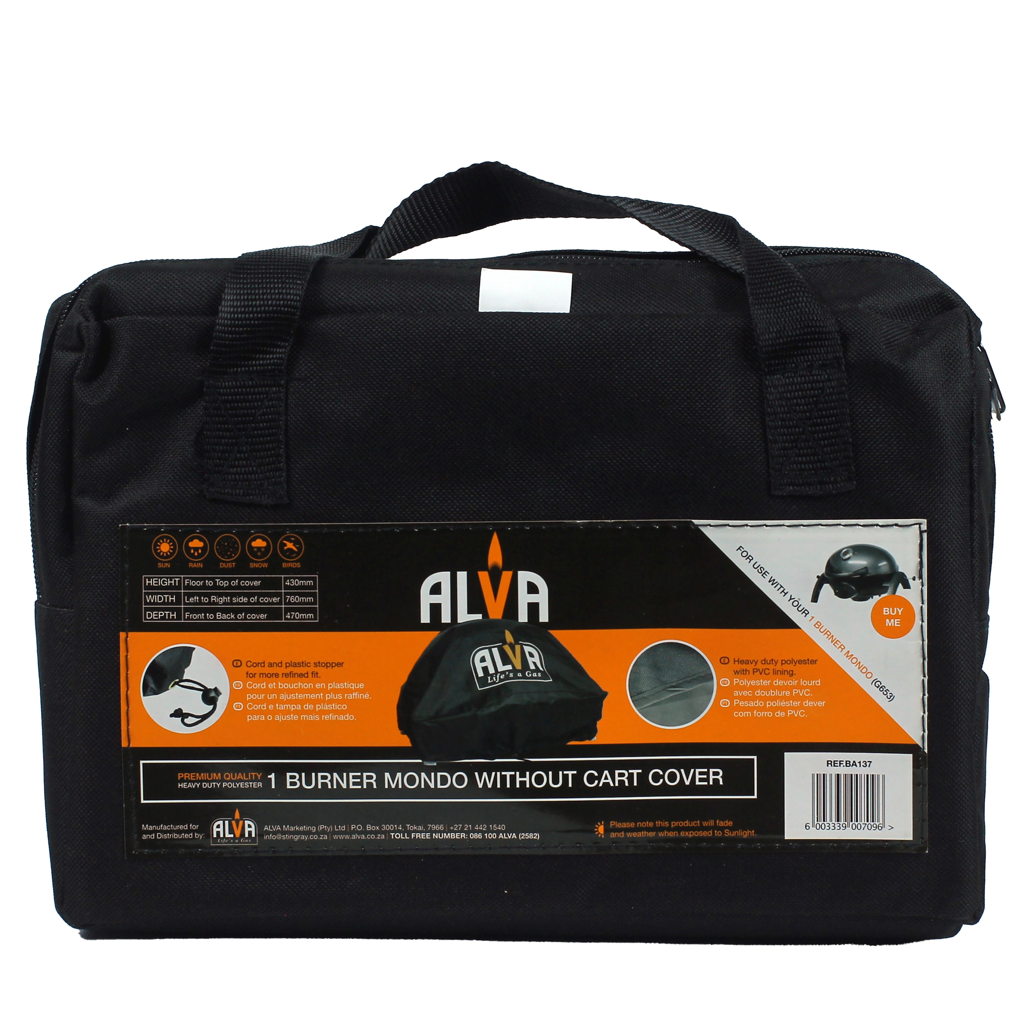 Cover For 1-Burner Mondo BBQ