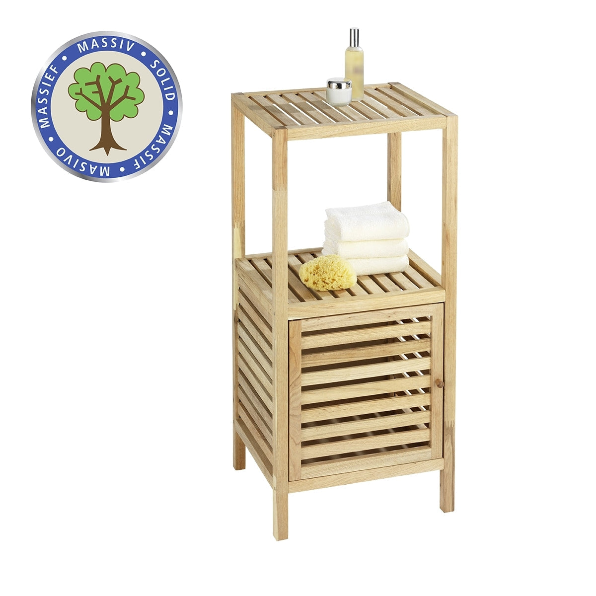 Shelving Unit With Door - Norway - Walnut