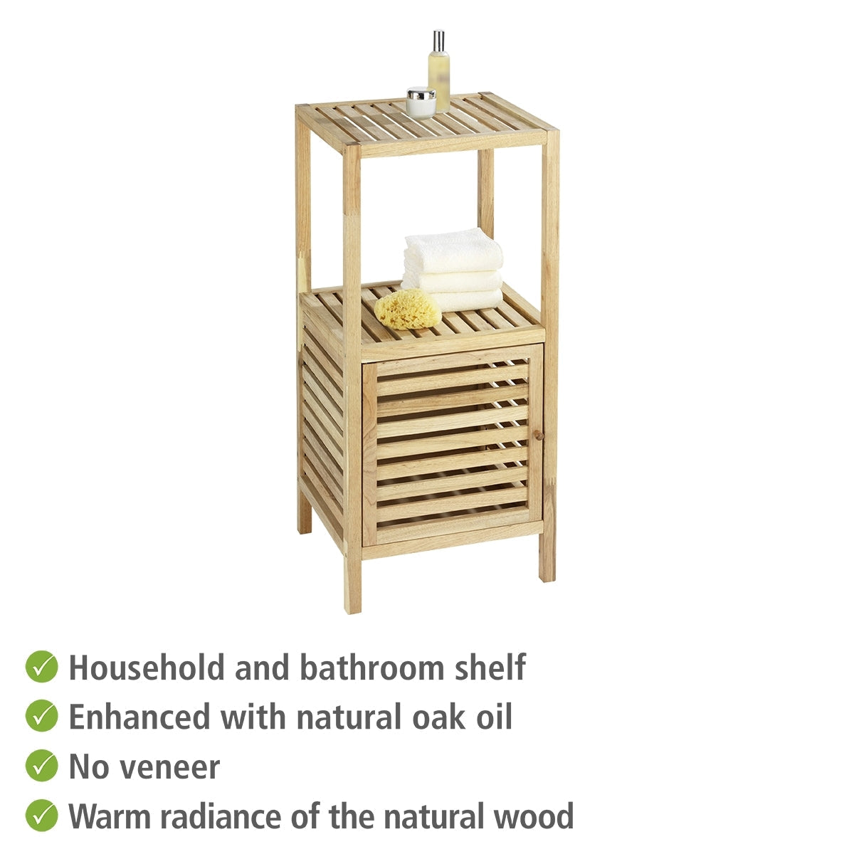 Shelving Unit With Door - Norway - Walnut