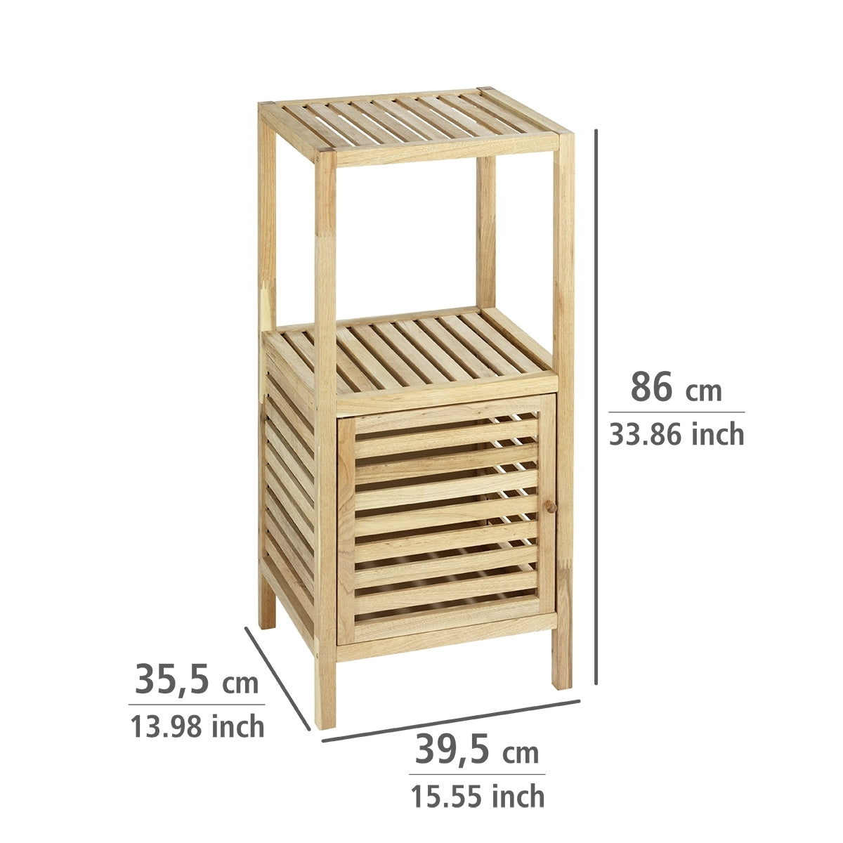 Shelving Unit With Door - Norway - Walnut
