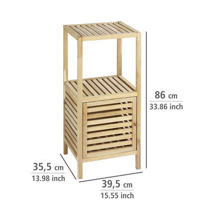 SHELVING UNIT WITH DOOR - NORWAY RANGE - WALNUT