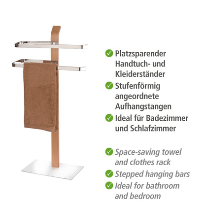 TOWEL & CLOTHES STAND - SAMONA - NATURE