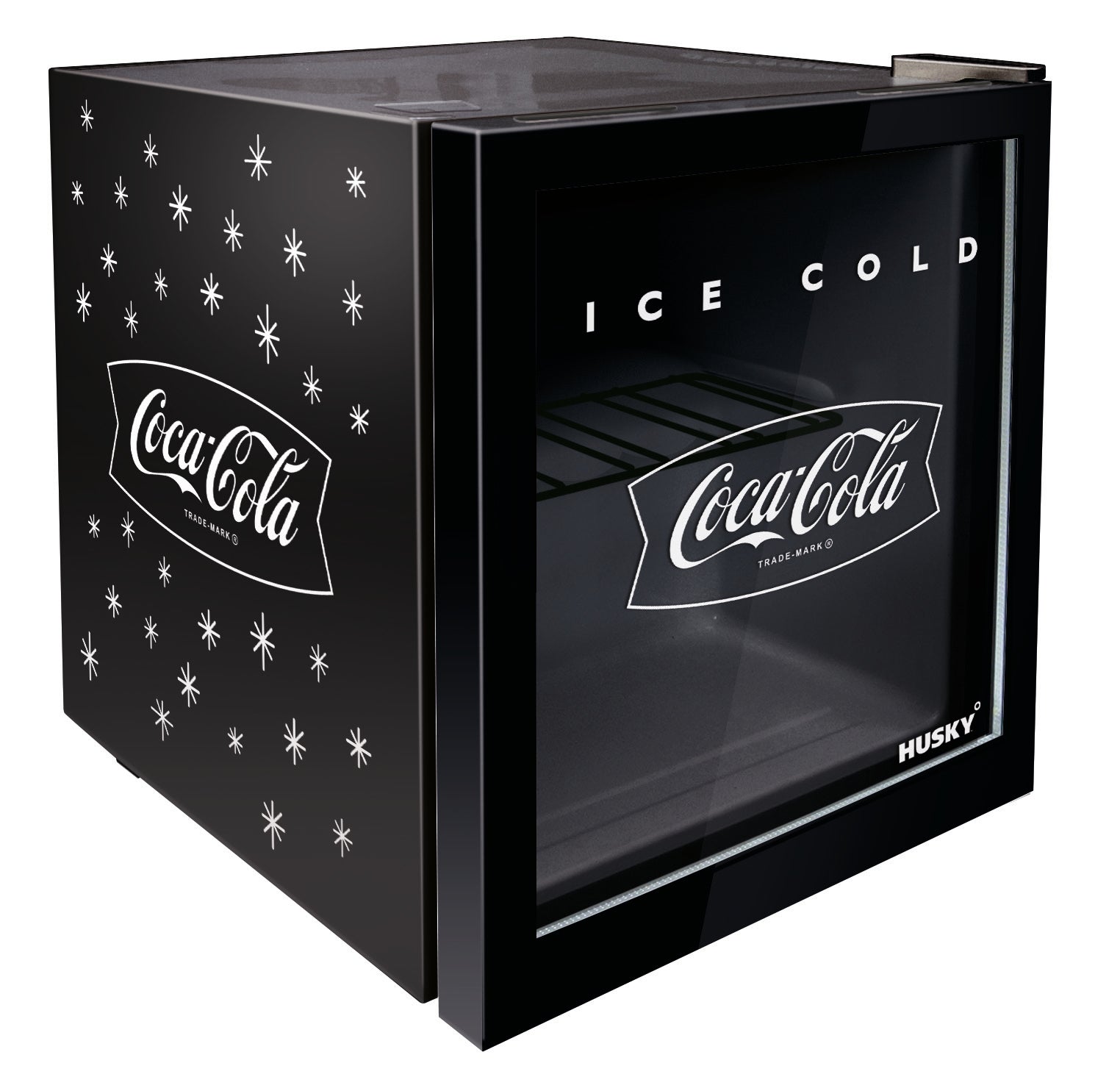 46L Counter-Top Beverage Cooler W/ Glass Door - Coca Cola - Black