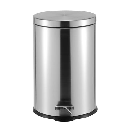 ROMA 3L + 20L S/S PEDAL BIN COMBO SET - SILVER