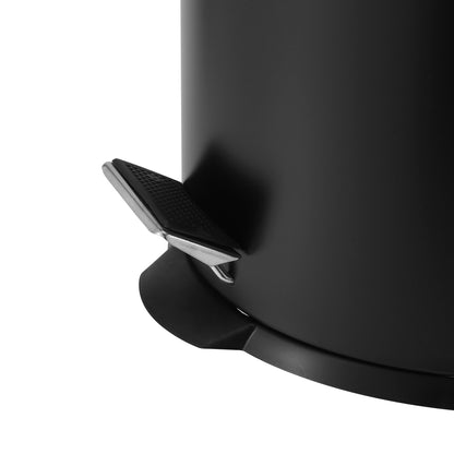 ROMA 3L + 20L STEEL PEDAL BIN COMBO SET - BLACK MATTE