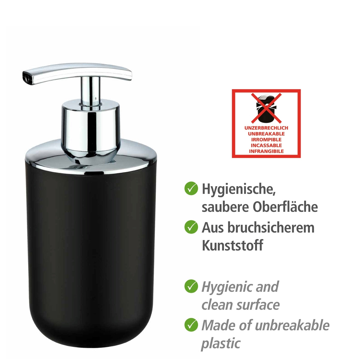 SOAP DISPENSER - BRASIL RANGE - BLACK