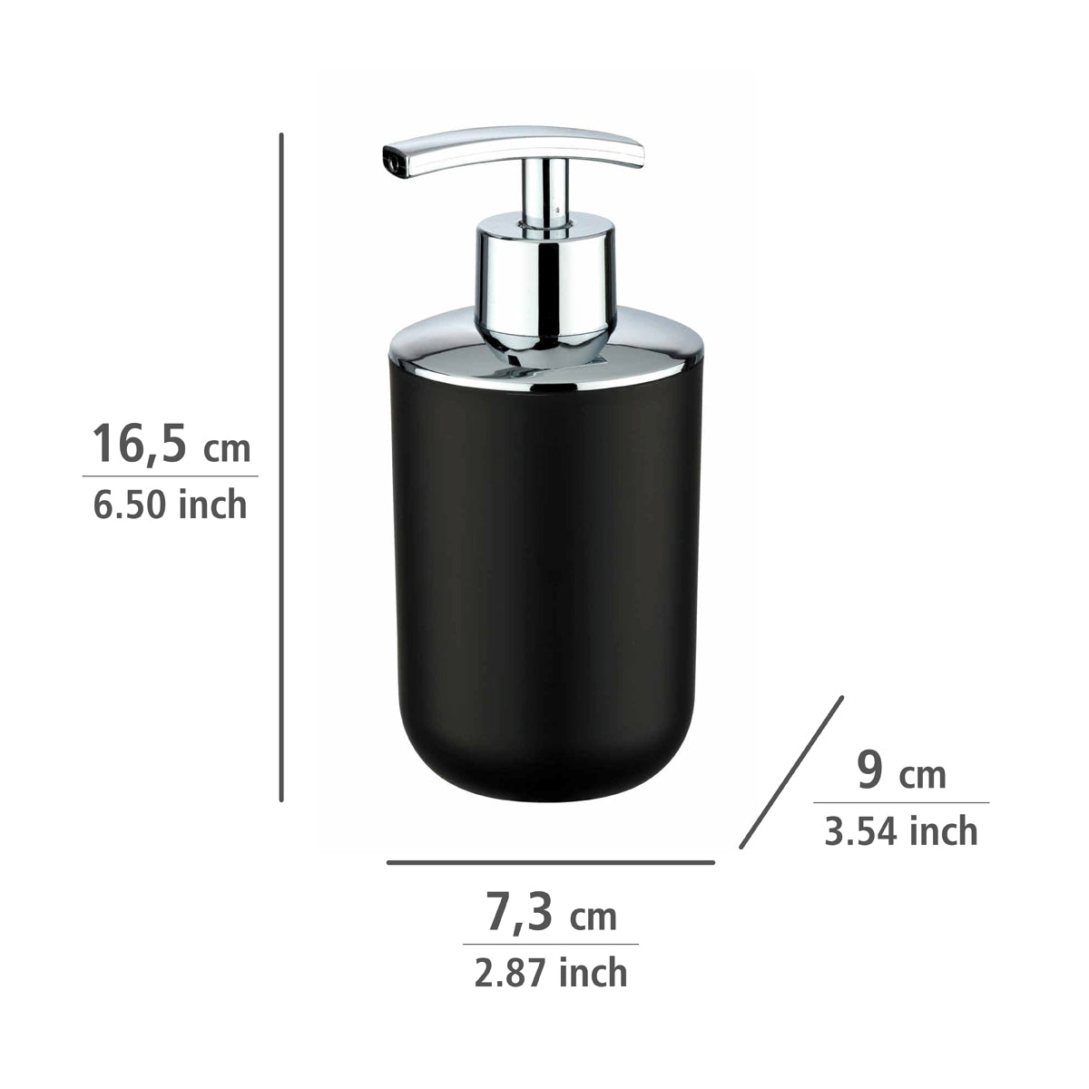 SOAP DISPENSER - BRASIL RANGE - BLACK