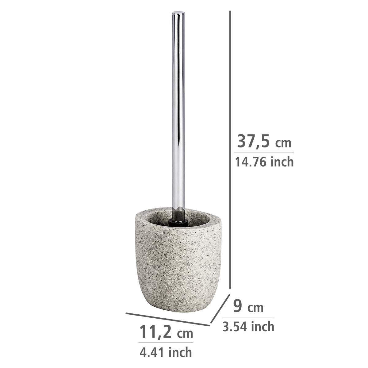 TOILET BRUSH - PURO - POLYRESIN - LIGHT GREY