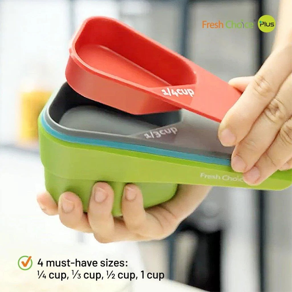 Fresh Choice Swing Measuring Cup Set | 4-Piece BPA-Free