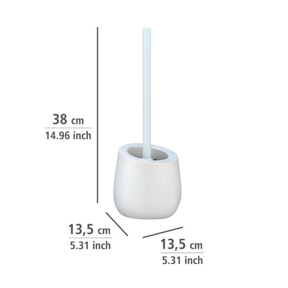 TOILET BRUSH - BADI RANGE - CERAMIC - WHITE