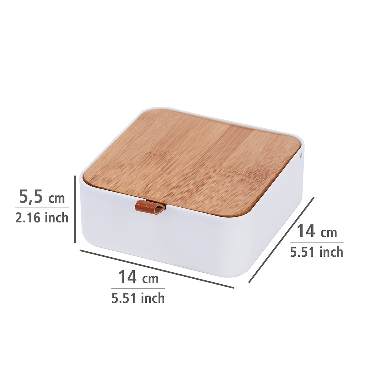 Organizer With Cosmetic Mirror - Bovisa - White