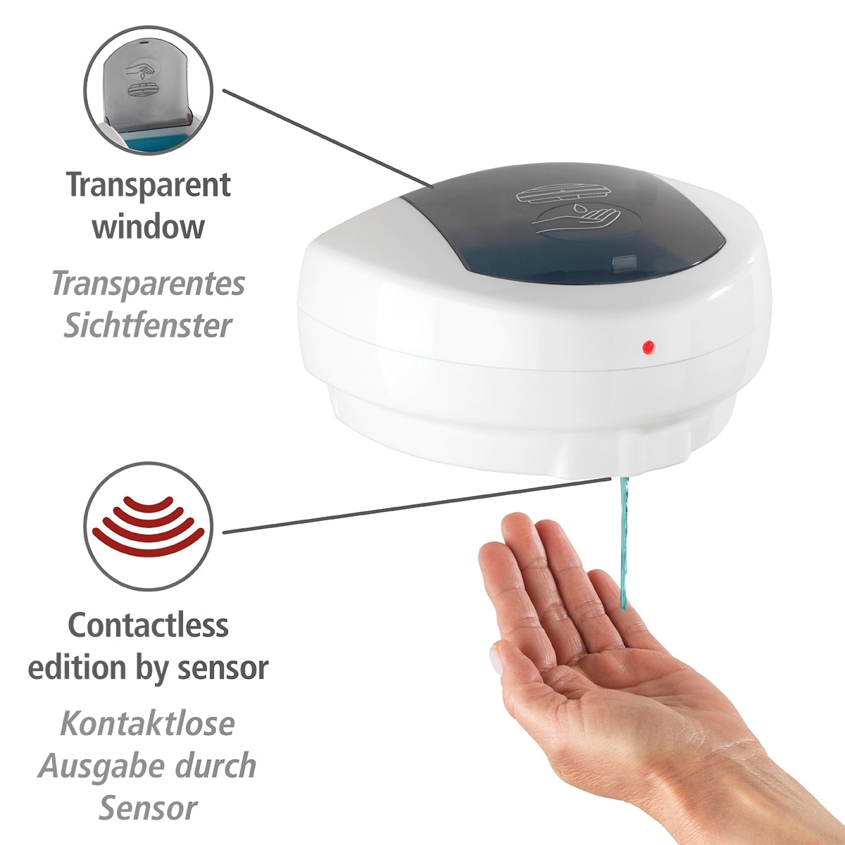 Automatic Sensor Disinfectant/Soap Dispenser - Infrared - Arco
