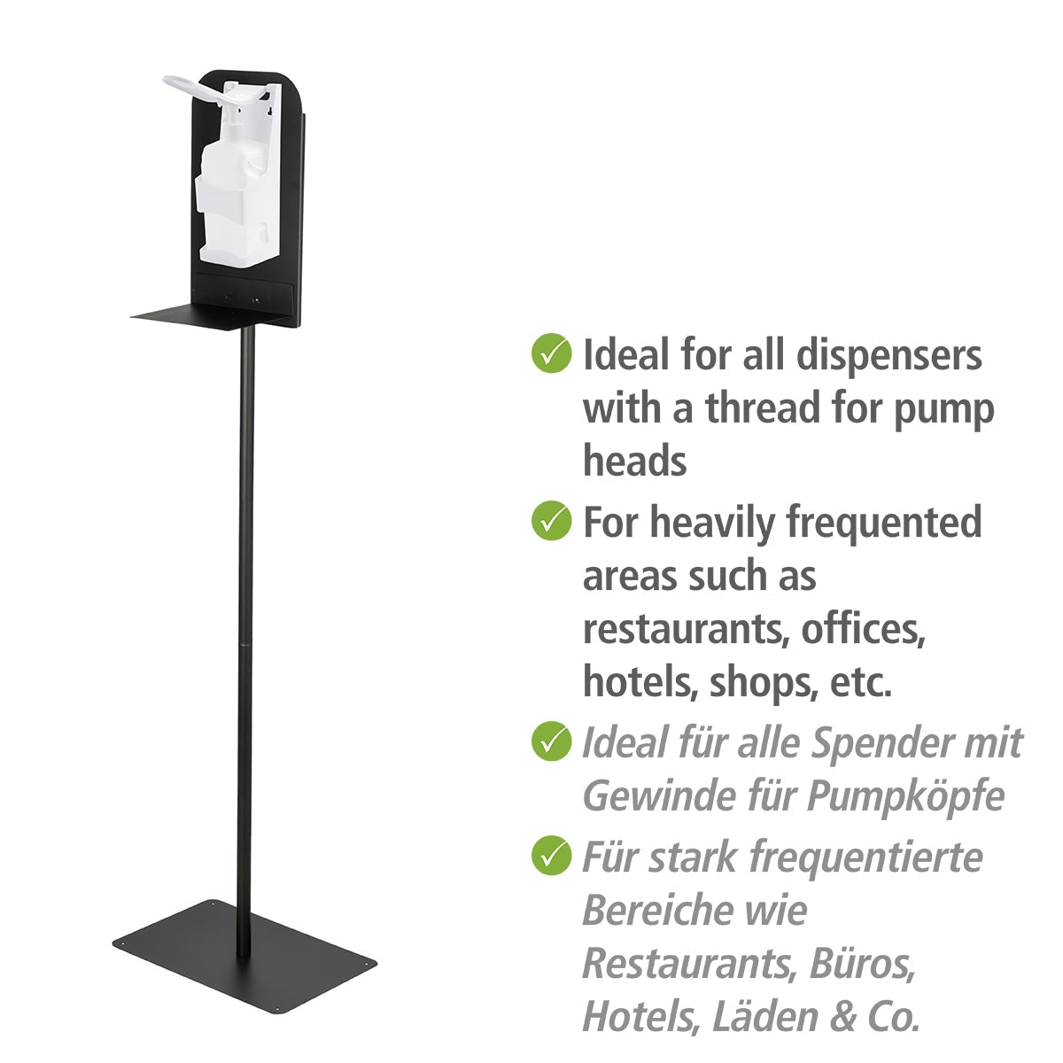 DISINFECTANT STAND - LARGE - BLACK - MATT