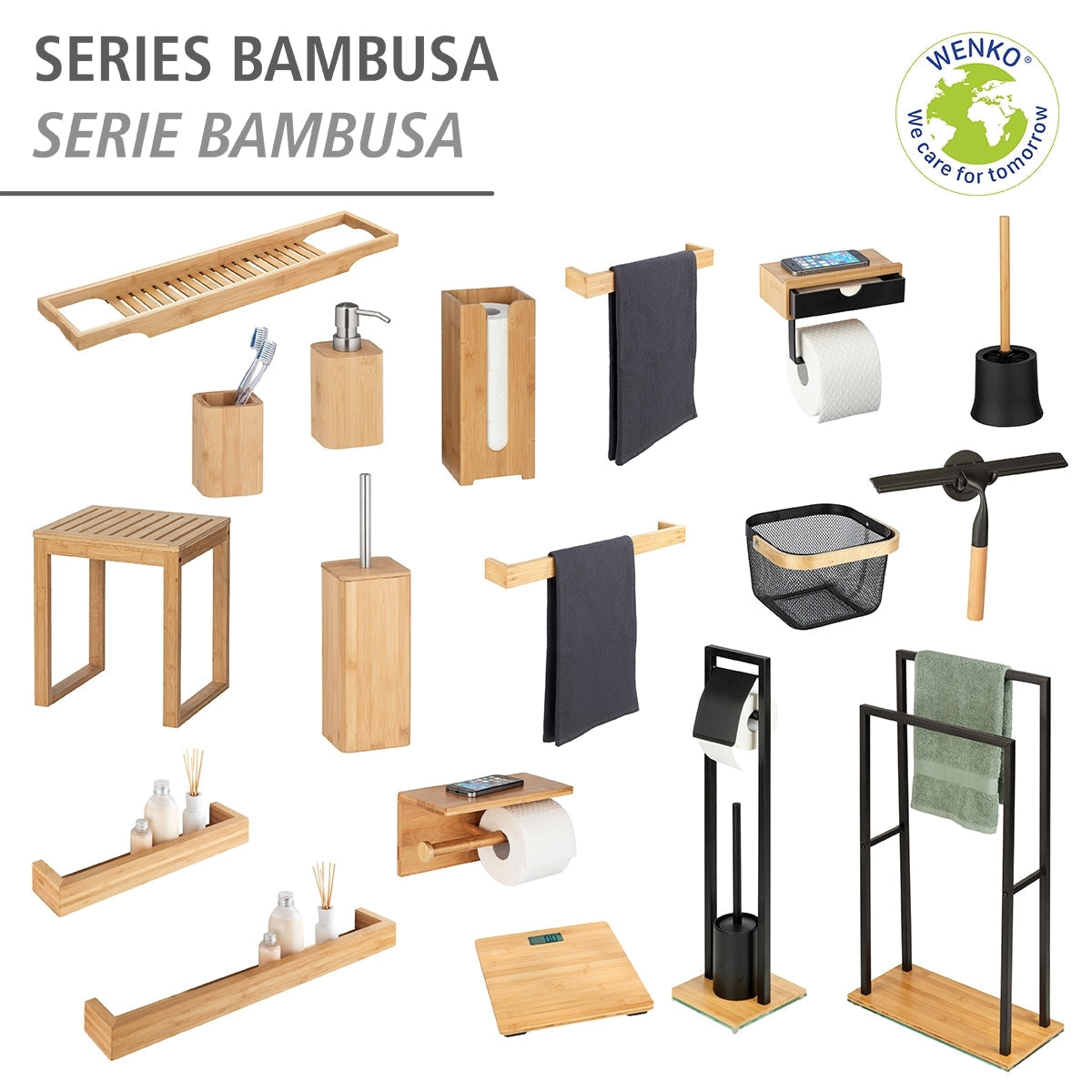 SOAP DISPENSER - BAMBUSA RANGE - BAMBOO