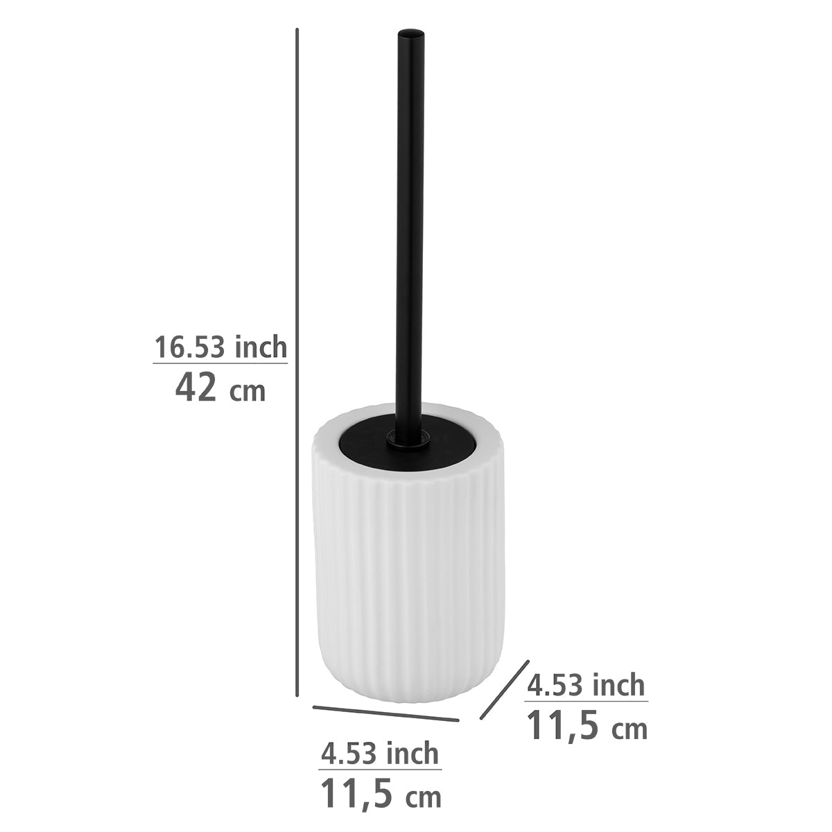 Toilet Brush - Belluno - White - Ceramic