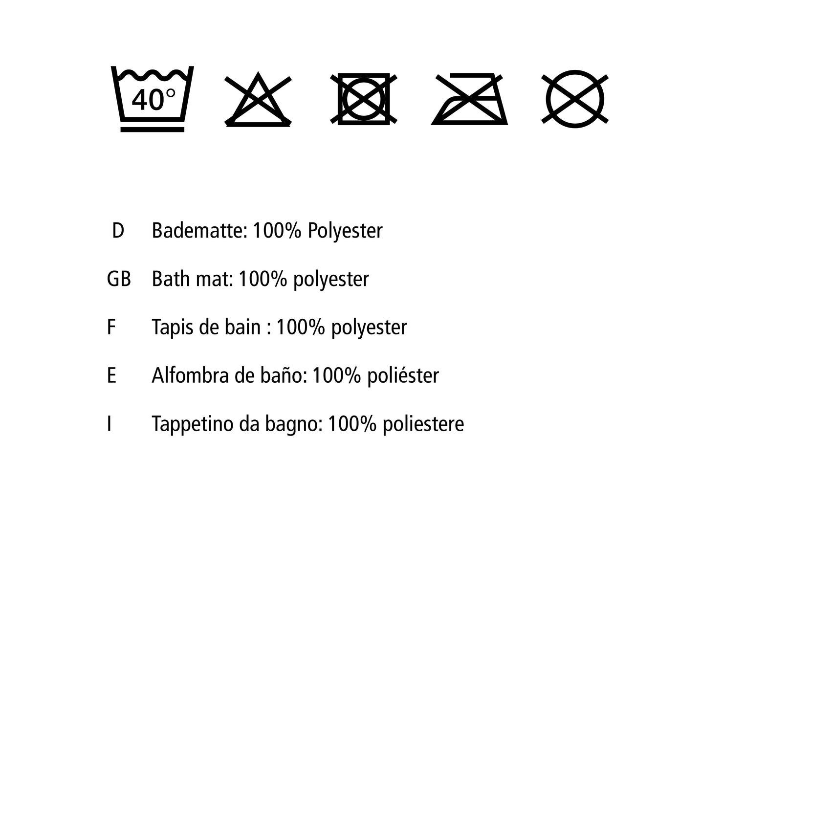 Bath Mat - Abai - 100% PES Recycled - 50x80