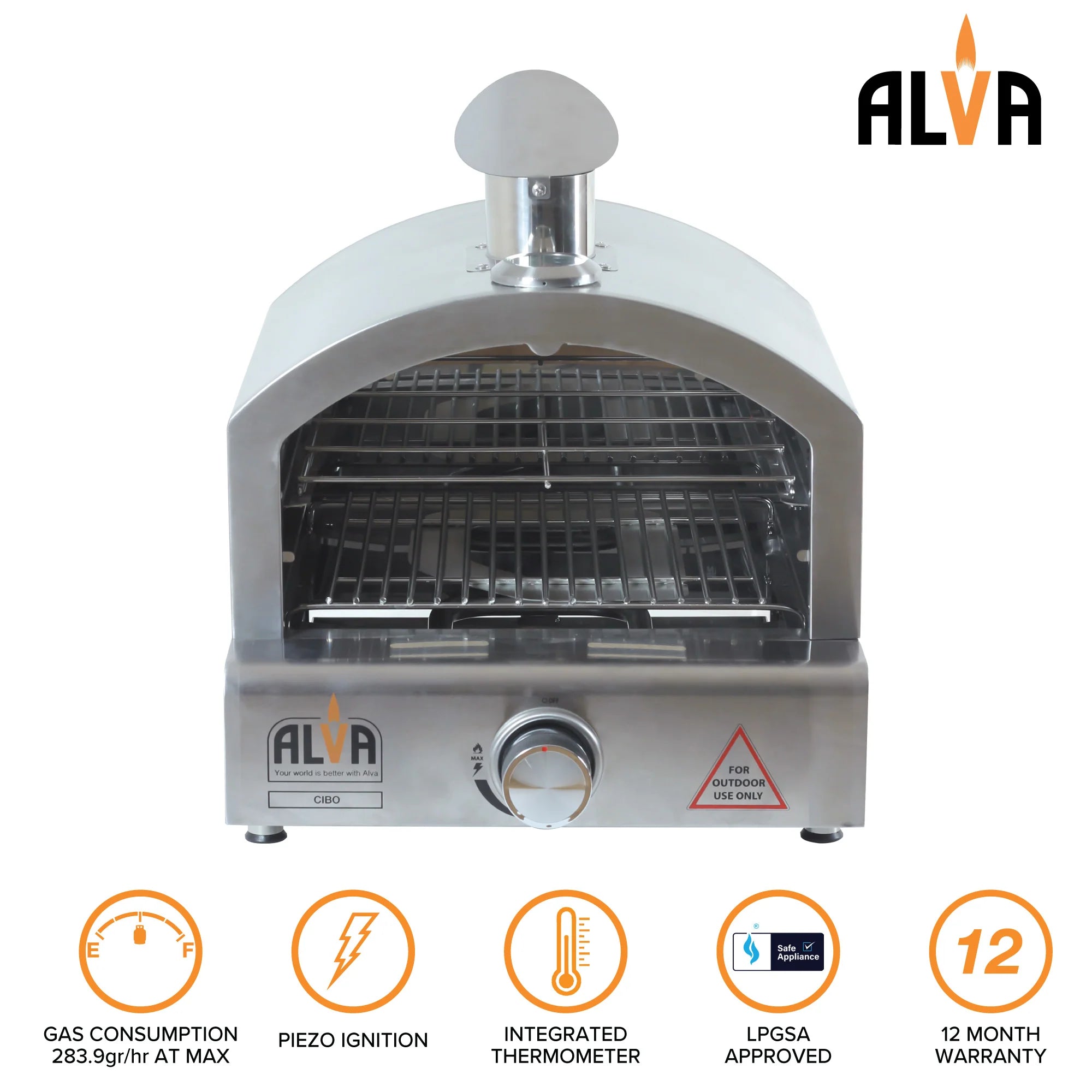 ALVA Cibo LPG Gas Pizza Oven