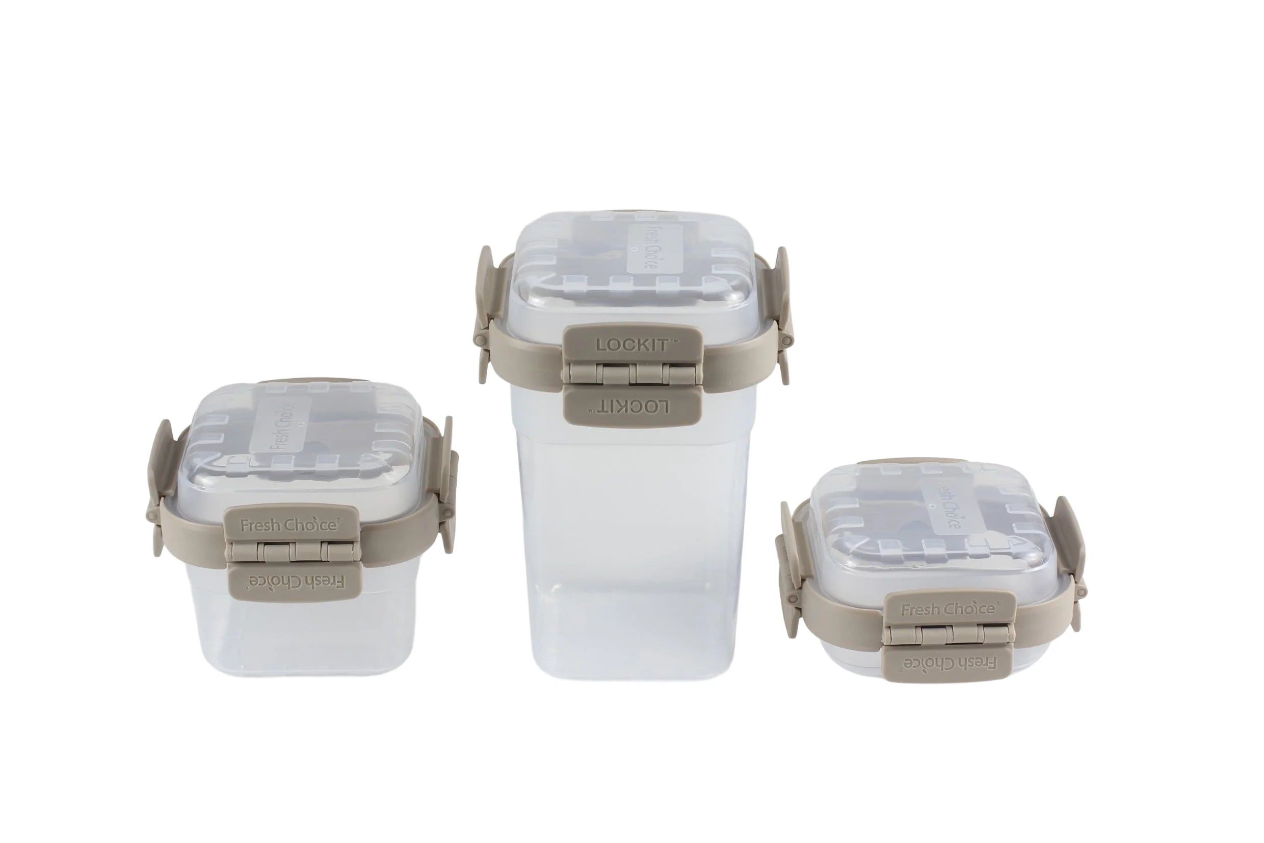 Fresh Choice | Lockit Square Large 9-Piece Set | Modular Food Storage