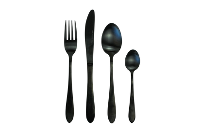 CASA SIENA 16PC CUTLERY SET | STAINLESS STEEL | MATTE BLACK FINISH