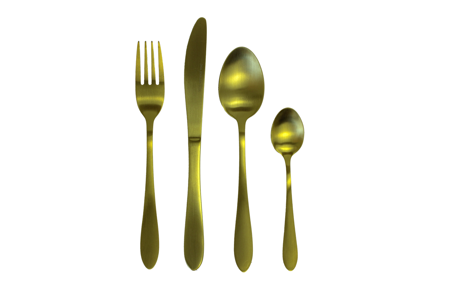 CASA SIENA 16PC CUTLERY SET | STAINLESS STEEL | MATTE GOLD FINISH