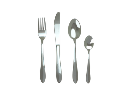 CASA SIENA 16PC CUTLERY SET | STAINLESS STEEL | MIRROR SILVER FINISH